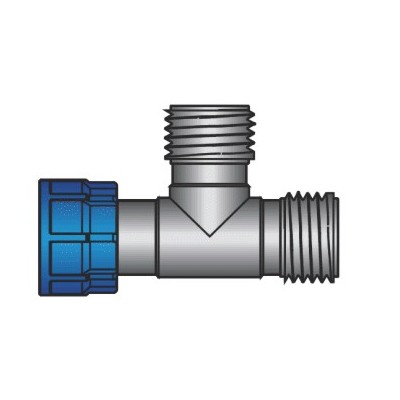 Holendrová T-spojka 1“ vonkajší 2x / vnútorný závit