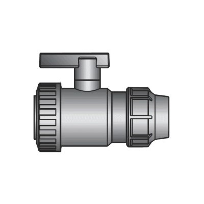 Plastový guľový ventil 1“ vnz x 25 (10 bar)